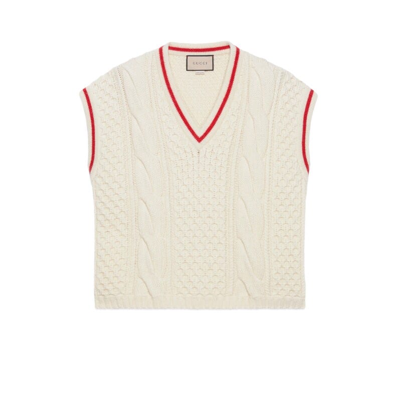 The sweater vest has taken over luxury menswear heading into  2022