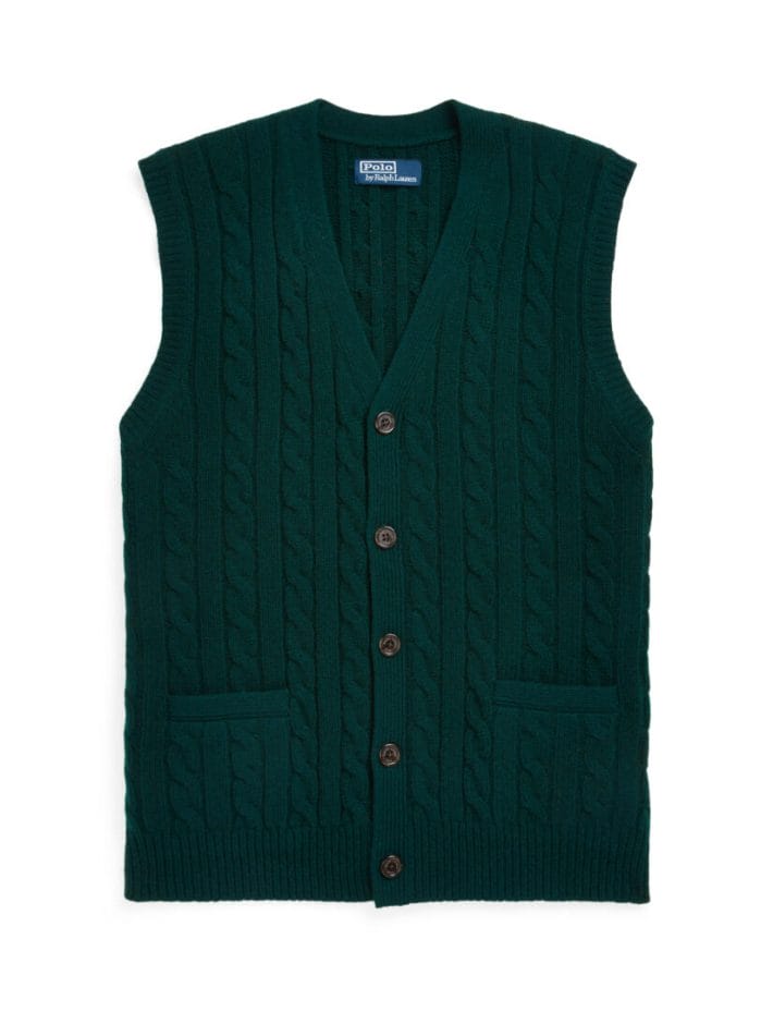 The sweater vest has taken over luxury menswear heading into  2022