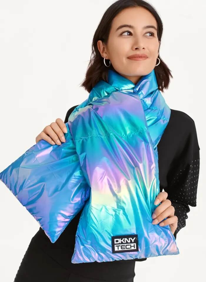 Dkny iridescent hot sale down jacket