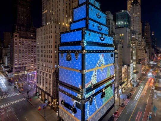 Louis Vuitton’s 240-Foot Holiday Animation: A NYC Spectacle Revolutionizing Brand Advertising