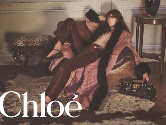 Chloé Winter 2025 Campaign: Grace Hartzel Channels 1970s Riviera Glamour